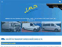 Tablet Screenshot of jmd-transports.com